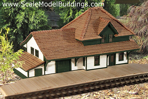 garden scale CN railroad station model plans