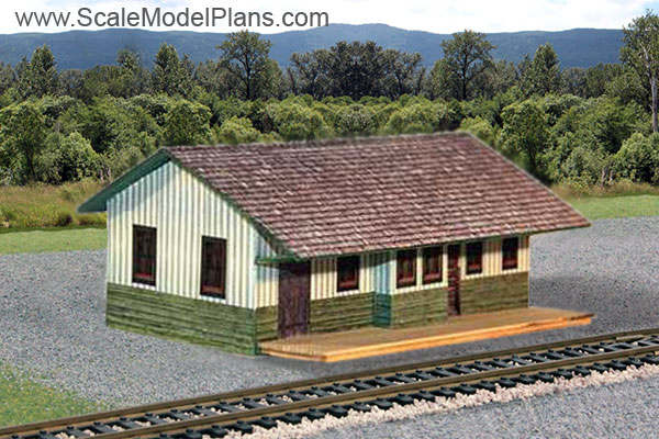 garden scale model train station