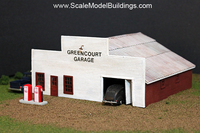 garden scale 1:24 vintage gas station