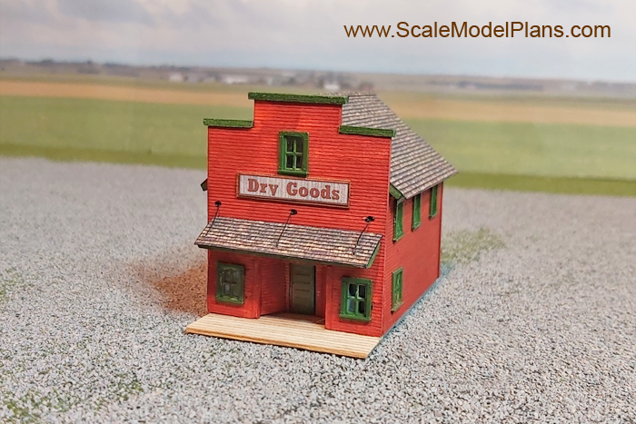 garden scale 1:24 old west store structure plans