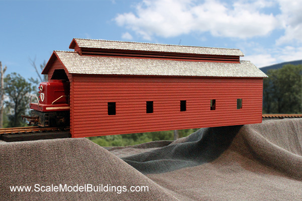 garden scale model train covered bridge plans