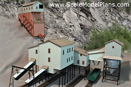 HO scale coal mine for model train