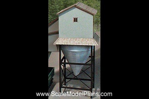 HO scale coal mine hopper for model train