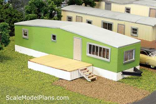 O scale vintage trailer park model