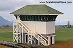 Santa Fe Railroad Control Tower N scale building